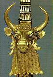 front of a lyre from Ur (Iraq) 2500 B.C.